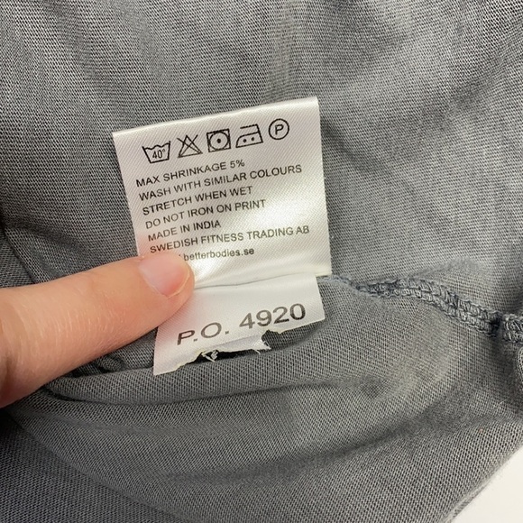 Better Bodies Gray Patriotic Flat Sleeveless Shirt Size Large - Picture 5 of 7